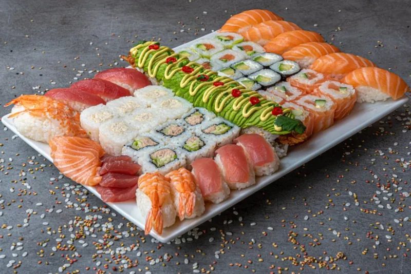 Menu Sky Family, plateau de sushi à partager
