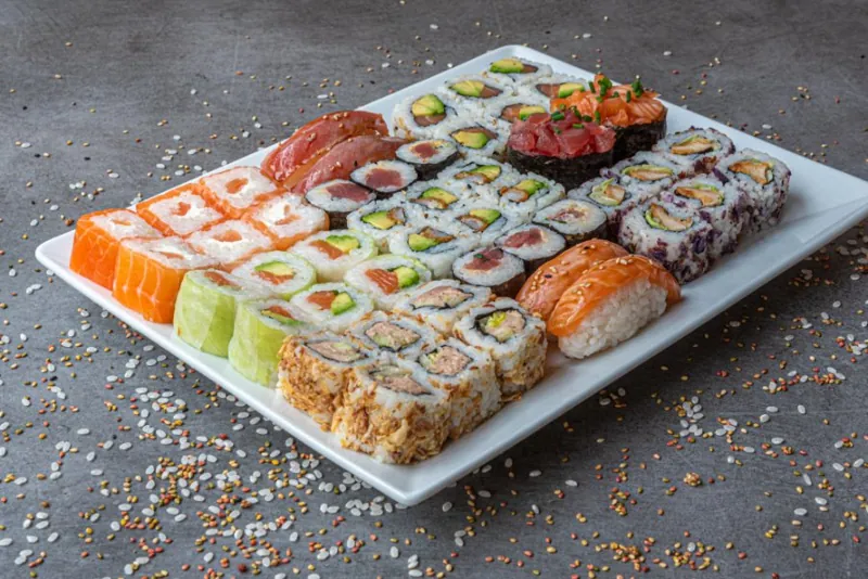 Menu Sky Spécial, plateau de sushi à partager
