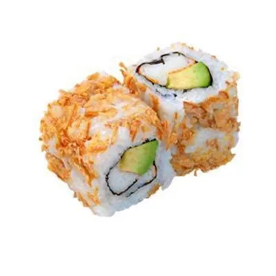 Oignons frits crabe sauce épicée avocat menthe — Sky Sushi Lorient